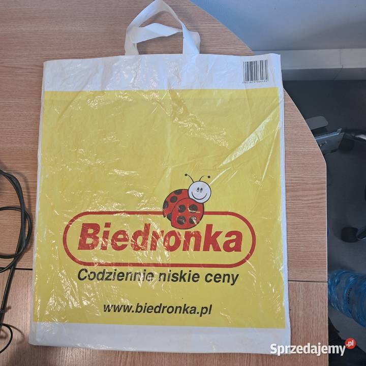 Reklamówka siatka stare logo Biedronka Kraków