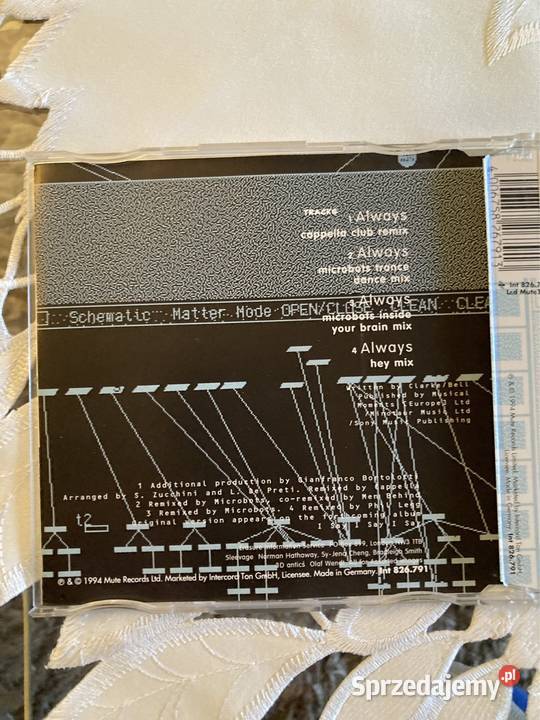 Płyta CD Remixes Erasure Always Lata 90 pop śląskie Czerwionka-Leszczyny