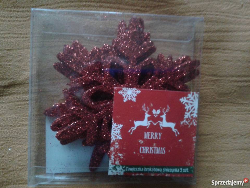 Gwiazdki na choinkę plastikoweSrebrne czerwone inny kolor Łódź