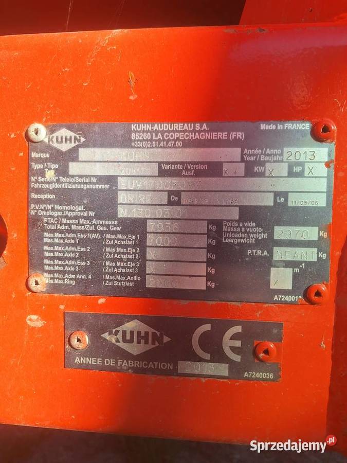 Wóz paszowy kuhn 870