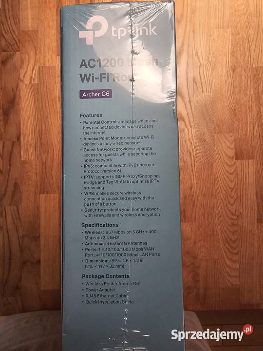 Sprzedam nowy WiFi Router TPLink Archer C6 Ver40 router Kraków