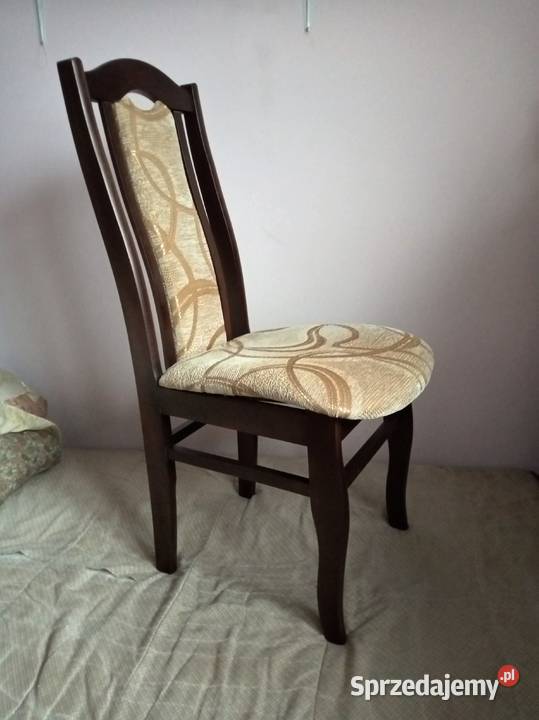 Eleganckie nowe krzesła tapicerowane drewniane4 Krzesła Warszawa