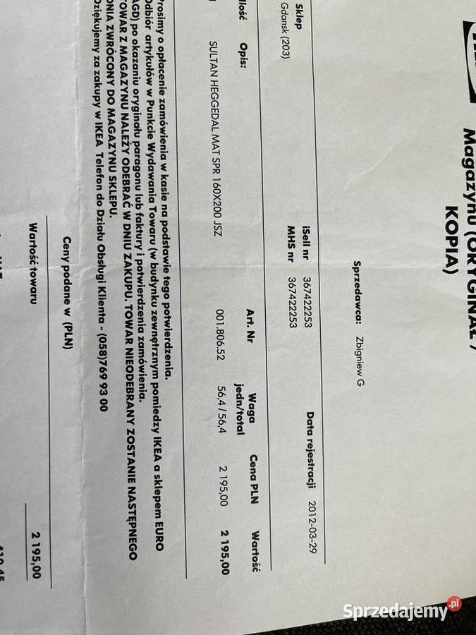 Łóżko w stanie stabilne i solidne wykonane z pomorskie Straszyn