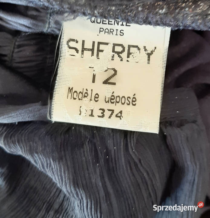 Jedwabna francuska sukienka mała czarna Queenie Spódnice i sukienki