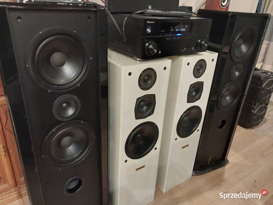 Nagłośnienie duże kolumny amplituner usb hdmi Konina sprzedam