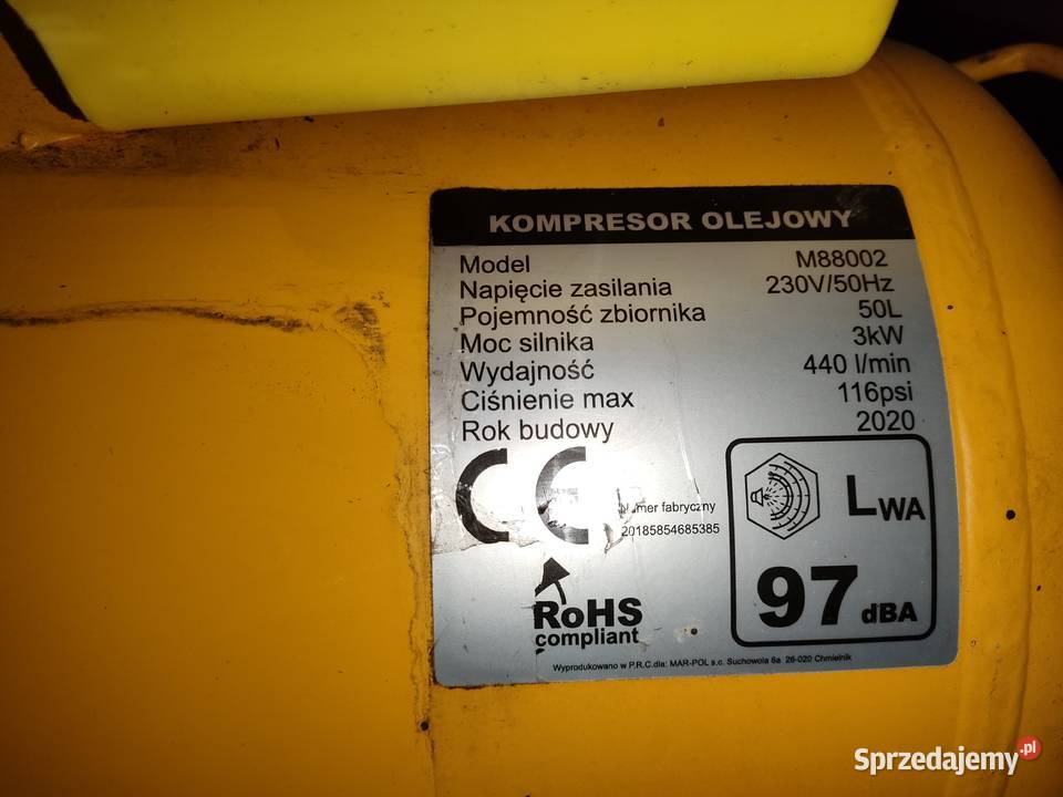 Kompresor Huragan 50l 440lmin NOWY Bielsko-Biała