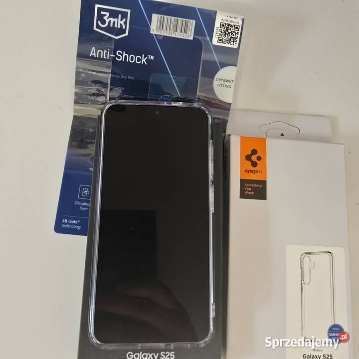 Nowy SAMSUNG S25 256 GB FOLIA 3MK ETUI SPIGEN Samsung