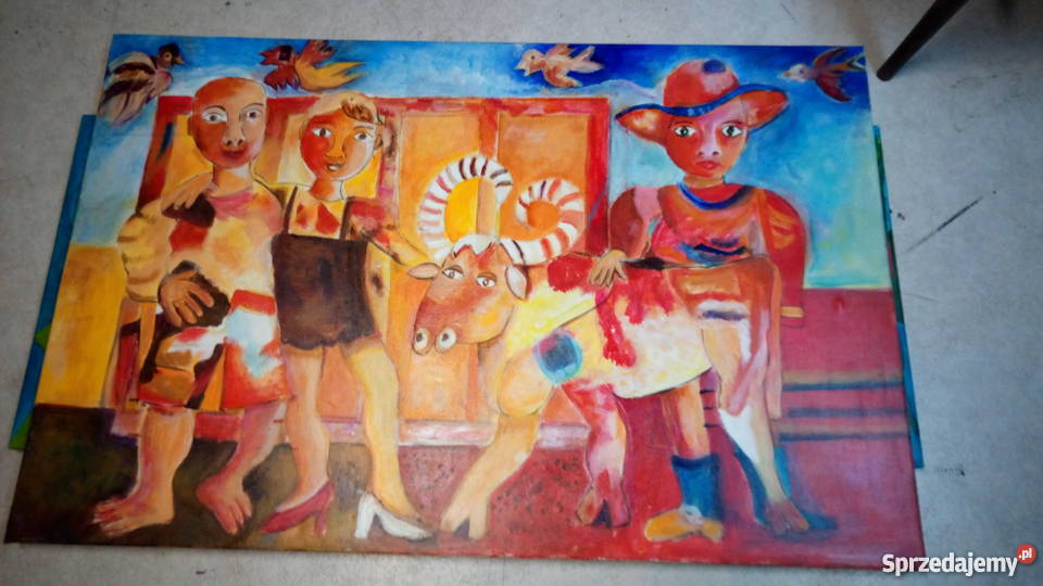 obrazy ręcznie malowane do pokoju dzieci ładne Błaszki