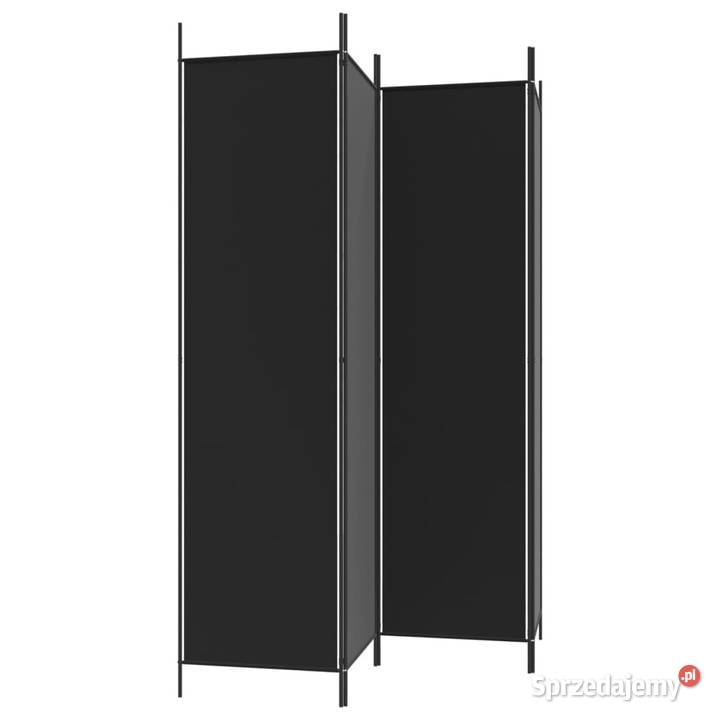 Parawan 4panelowy czarny 200x200 tkanina Warszawa sprzedam