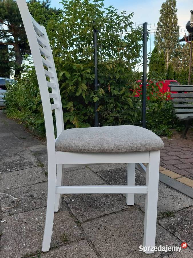 Komplet 4 białych krzeseł 52cm