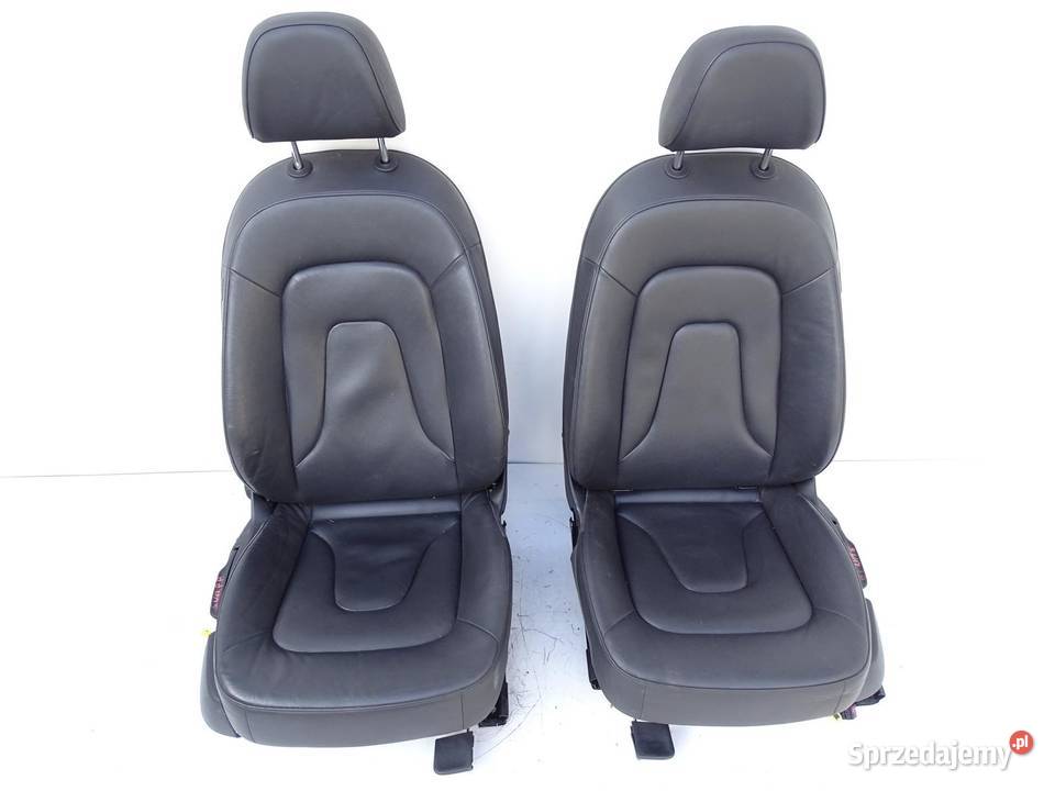 FOTELE FOTEL KANAPA KOMPLET SKÓRA CZARNE AUDI A4