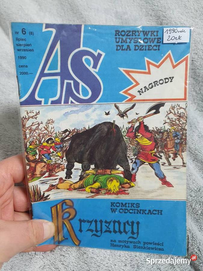 Krzyżacy komiks 1990 Polskie Gdynia