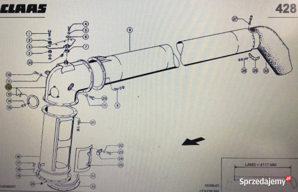 00 0751 988 1tunel rurowyClass Lexion 580 670640 Jastrzębniki