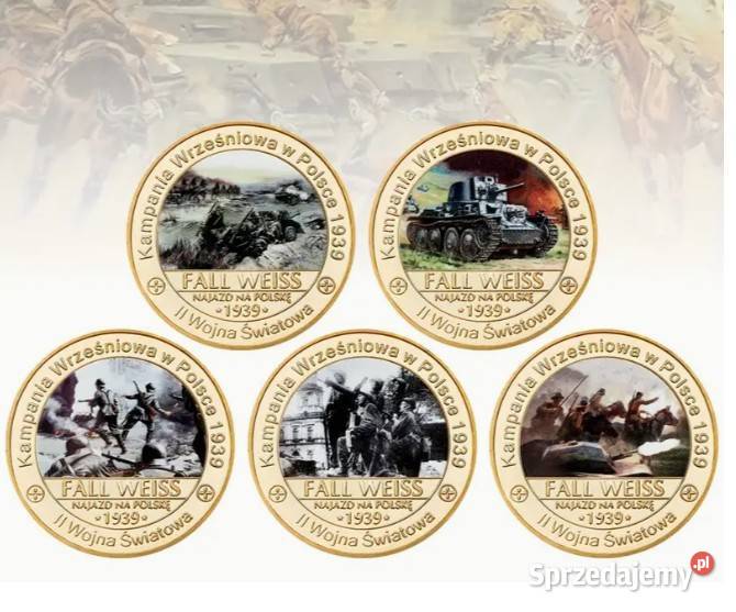 Kolekcjonerski zestaw monet medali Warszawa