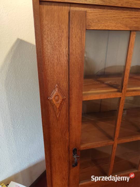 stara zabytkowa witryna biblioteczka Meble dolnośląskie Lubin