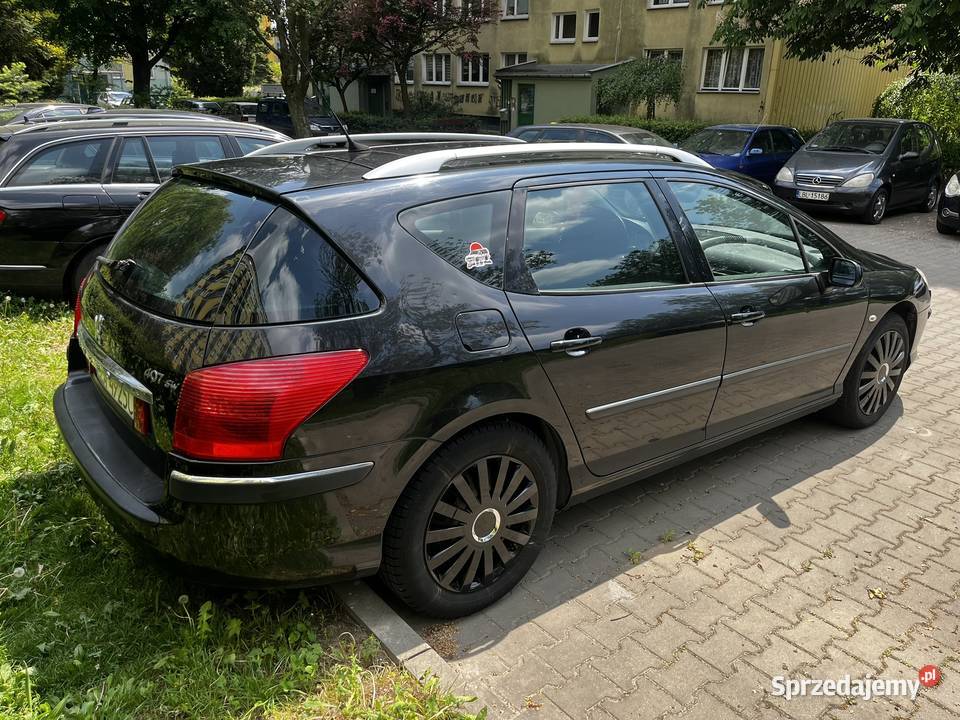 Peugeot 407 22 benzyna 2006 bogate wyposażenie