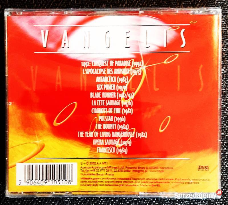 Album CD VANGELIS The Best CD Katowice