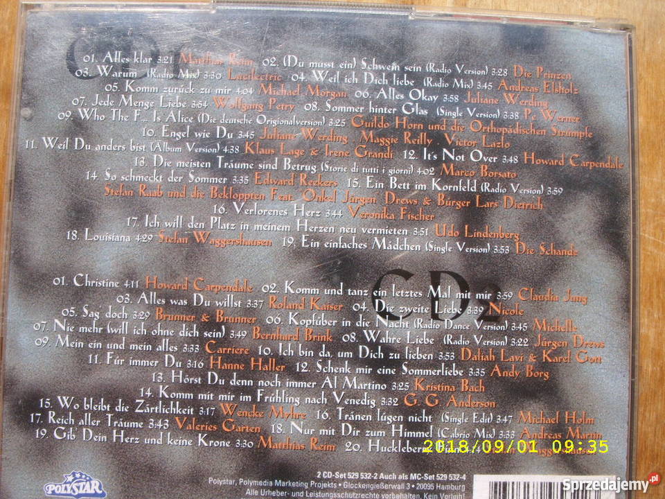 CD pop SAHNESTRUCKE 95DIE BESTEN 2 CD Wołów sprzedam