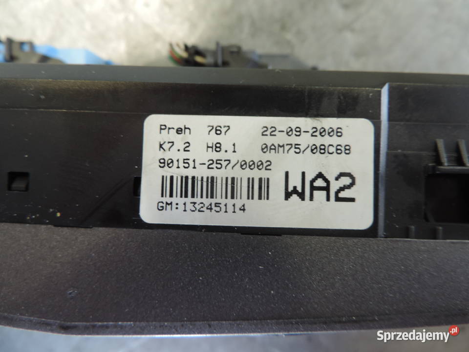 OPEL ZAFIRA B PANEL STEROWANIA NAWIEWEM NAWIEWU Nowy Sącz