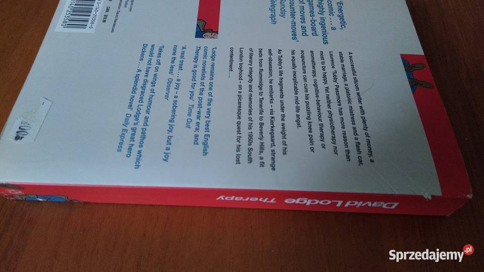 Therapy a novel David Lodge A Penguin Book miękka Gdańsk