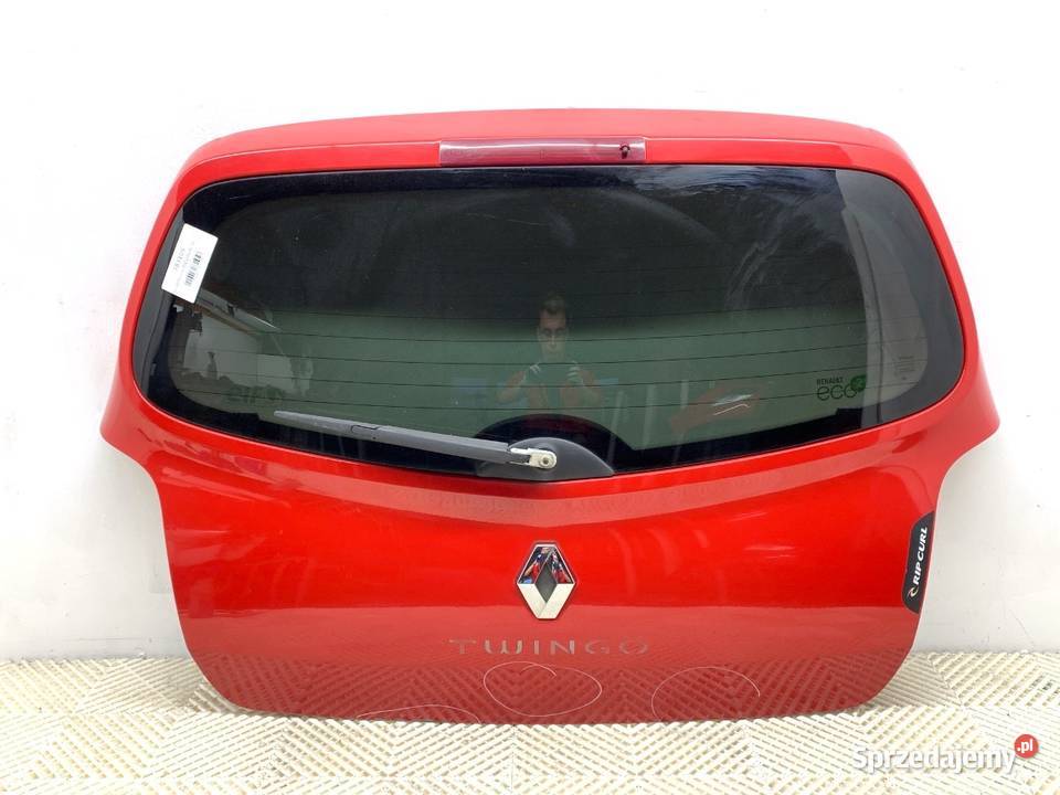 KLAPA TYŁ RENAULT TWINGO II Hatchback CZERWONY