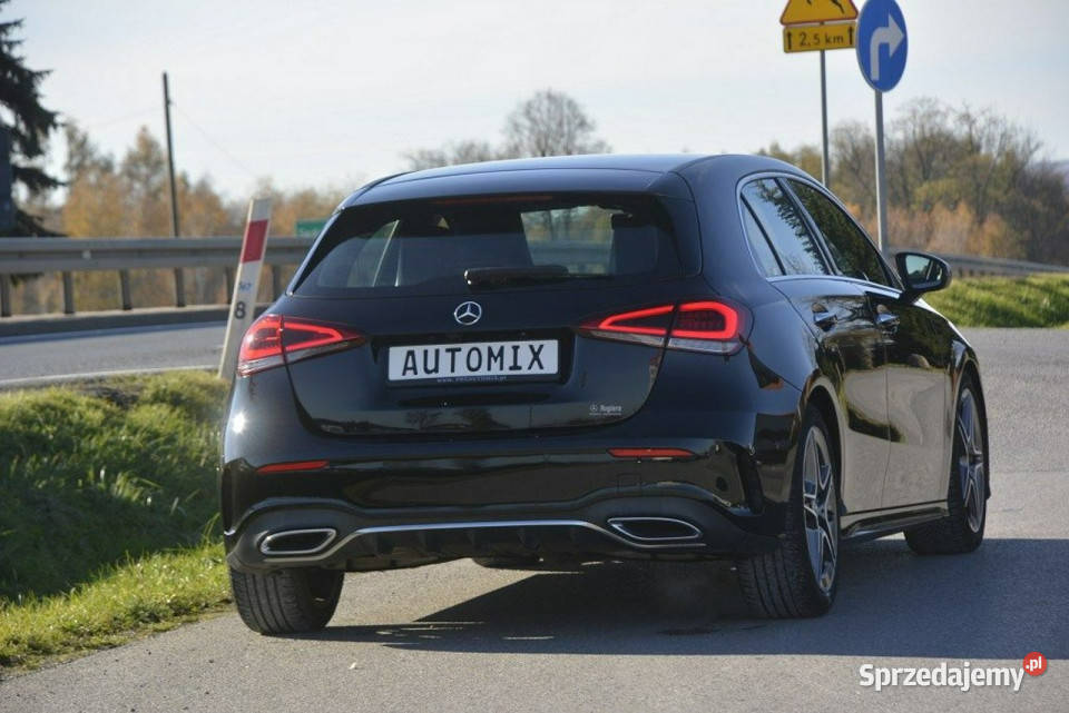 Mercedes A 180 13 AMG Line full led nawi kamera czarny Sędziszów Małopolski sprzedam