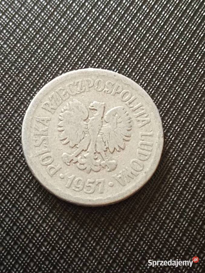 Sprzedam trzecia monete 1 zl 1957 r bzm Chełm