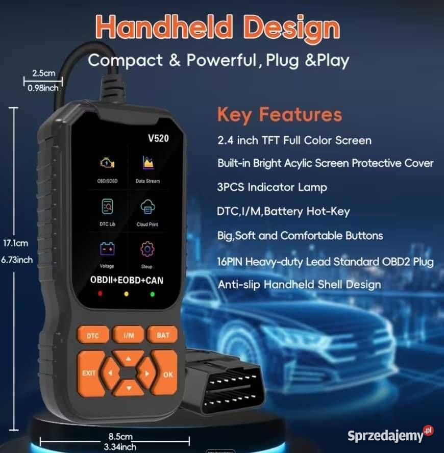 V520 OBD2 Skaner diagnostyka samochodowa model Pozostałe Warszawa