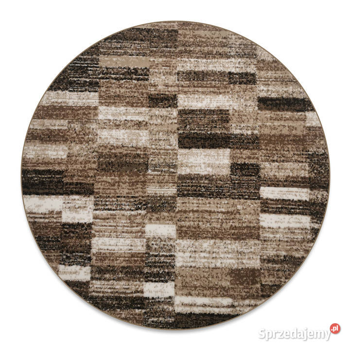 OKRĄGŁY DYWAN 100X100 GĘSTY WŁOS LAILA 15842 Białystok