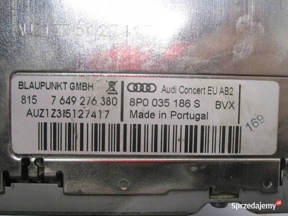 AUDI A3 8P radio CD 8P035186S Kielce