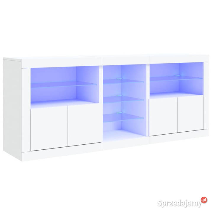 Szafka z oświetleniem LED biała 1815x37x67 Warszawa