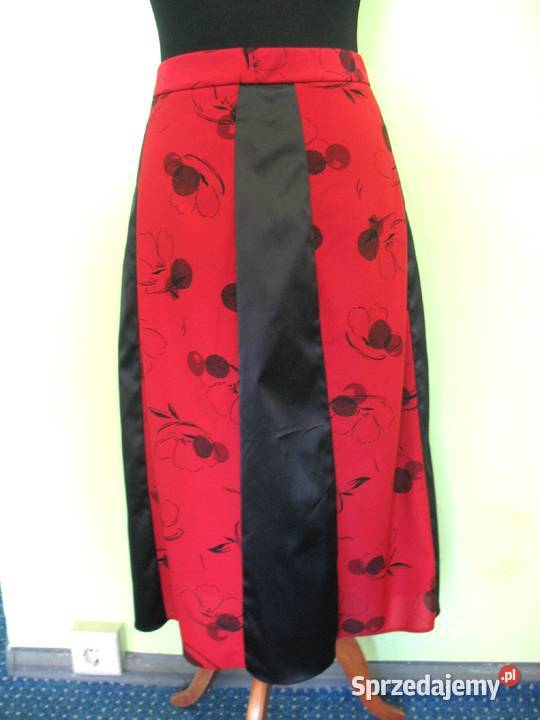 Spódnica kolorowa Midi 42 XL biodra 104 czerwony mazowieckie Siedlce sprzedam