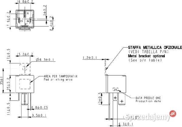 Przekaźnik 12V 70A AV180298000 Kamionna