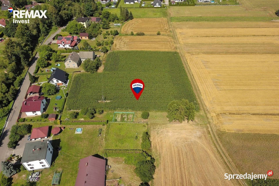 Działka budowlana 1053 m2 w Bestwince utwardzona Bestwinka