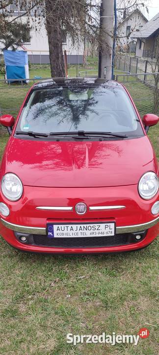 Fiat 500 12benzpanorama dach klimatyzacja Pszczyna
