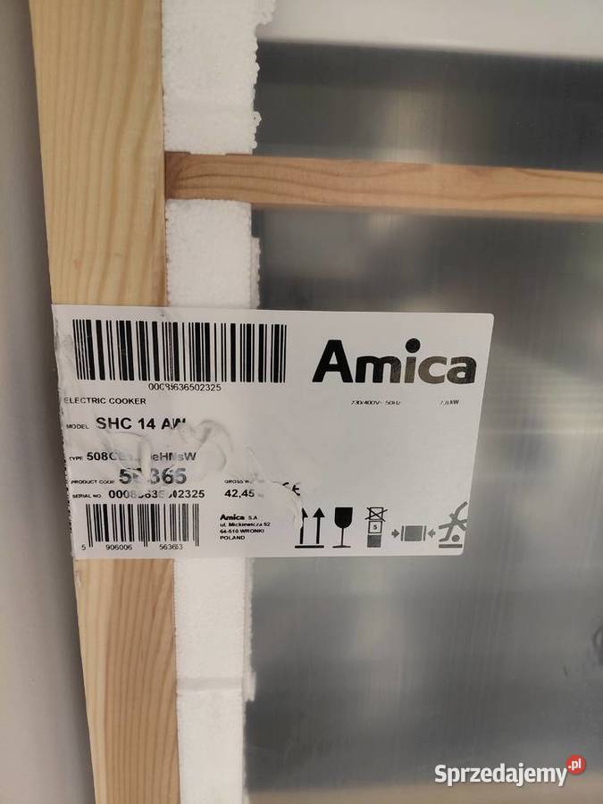 Nowa kuchenka ceramiczna amica z funkcją mycia Niżna Łąka