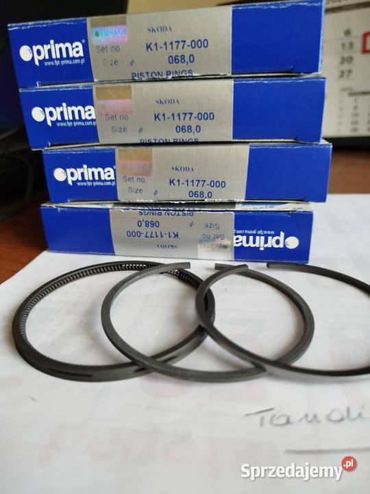 Pierścienie tłokowe fi 6800 mm nominał Skoda 105 Krosno