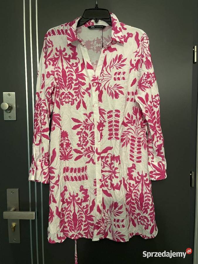 Zara sukienka koszulowa kwiaty viscoza 40 zachodniopomorskie Choszczno