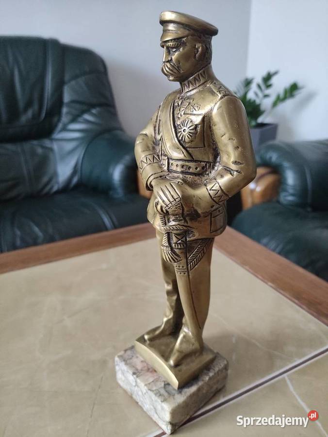 Józef Piłsudski statuetka rzeżba z brązu Antyki, Sztuka, Kolekcje Janów Lubelski sprzedam