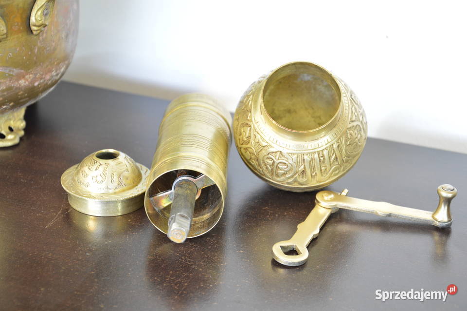 mosiężny ręczny MŁYNEK do kawy stary Jastrzębie-Zdrój