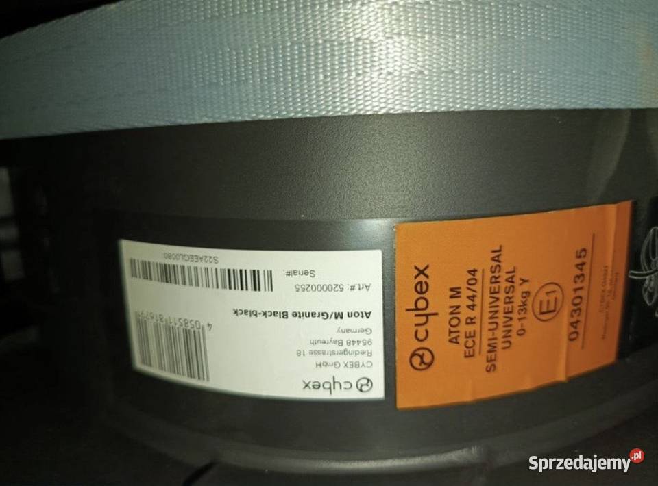 Nosidełko fotelik Cybex Aton M Nosidełko, bujaczek Lubań