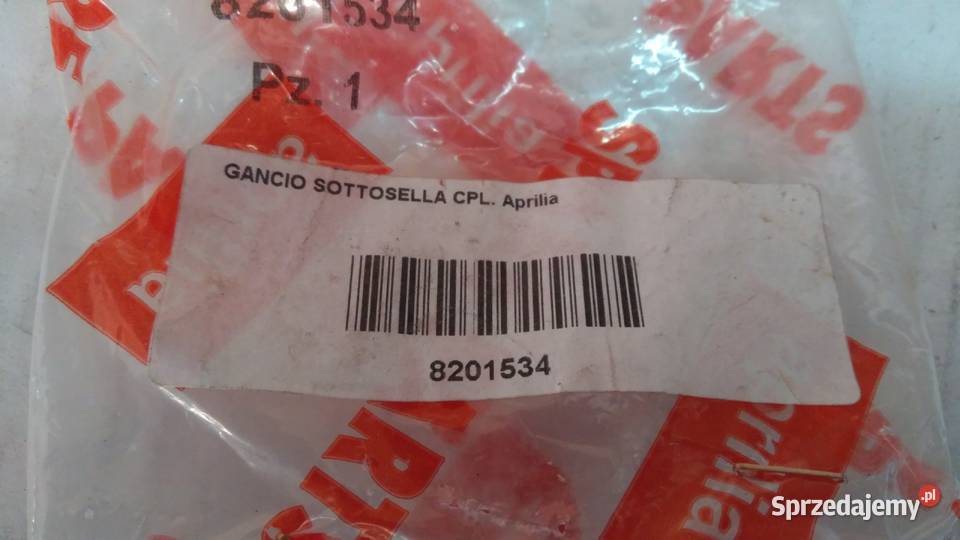 Haczyk na zakupy ORGINAŁ Aprilia SR50 SR 50