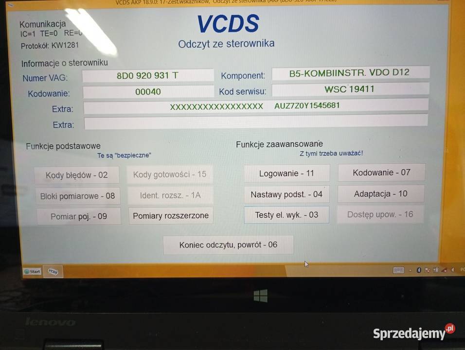 Zegary liczniki audi a4 b5 19 tdi lift fis 8DO Gorlice