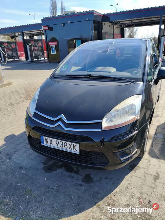 zadbany serwisie Citroen C4 Picasso czarny Łódź