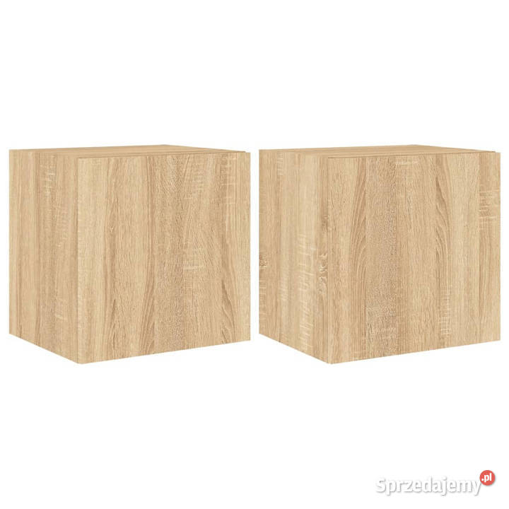 Ścienne szafki TV z LED 2 dąb sonoma 405x35x40 mazowieckie Warszawa