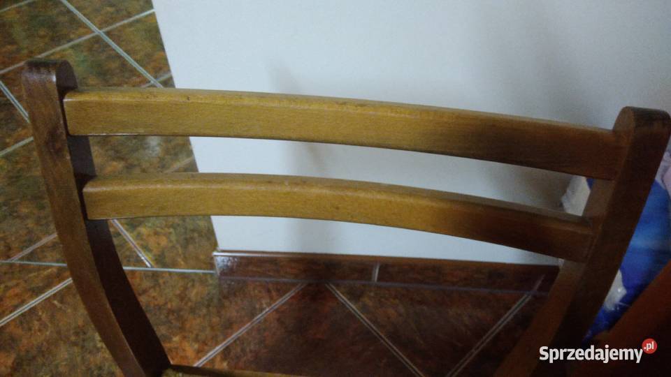 krzesła drewniane 4 41cm Łódź