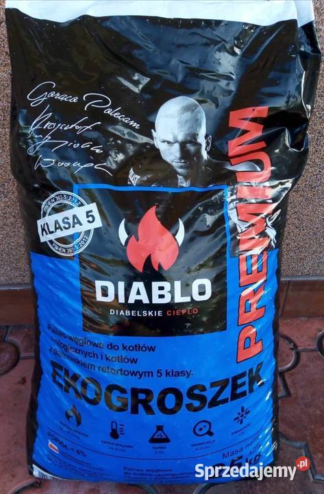 Ekogroszek workowany DIABLO Premium 26 MJ Końskie sprzedam