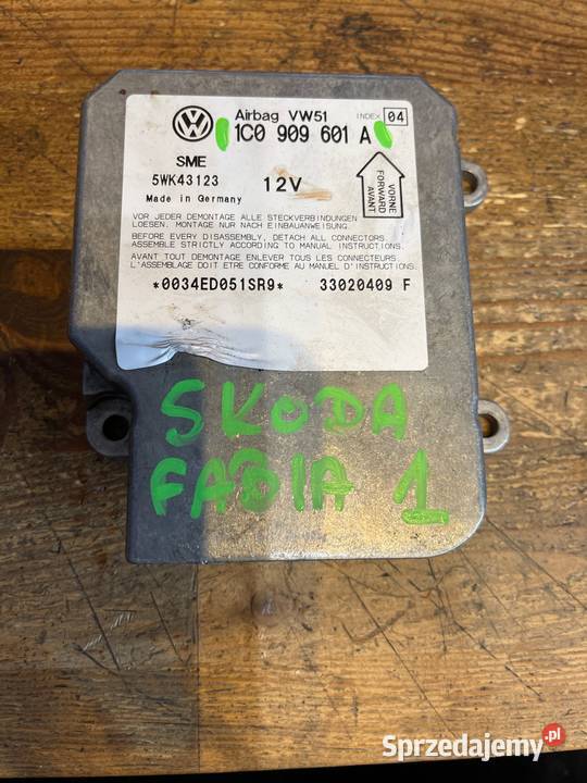 Sensor Airbag Skoda Fabia I 1C0909601A Margonin