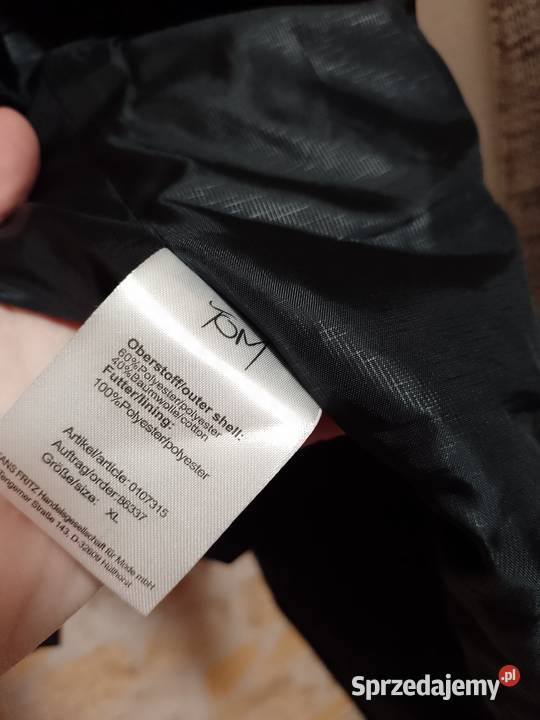 XL Zimowagranatowo szara kamizelka garniturowa z małopolskie Kraków