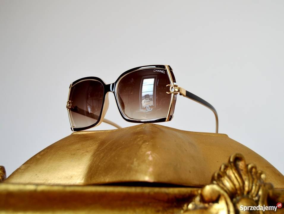 CHANEL OKULARY PRZECIWSŁONECZNE BEŻ BRĄZ Dla kobiet